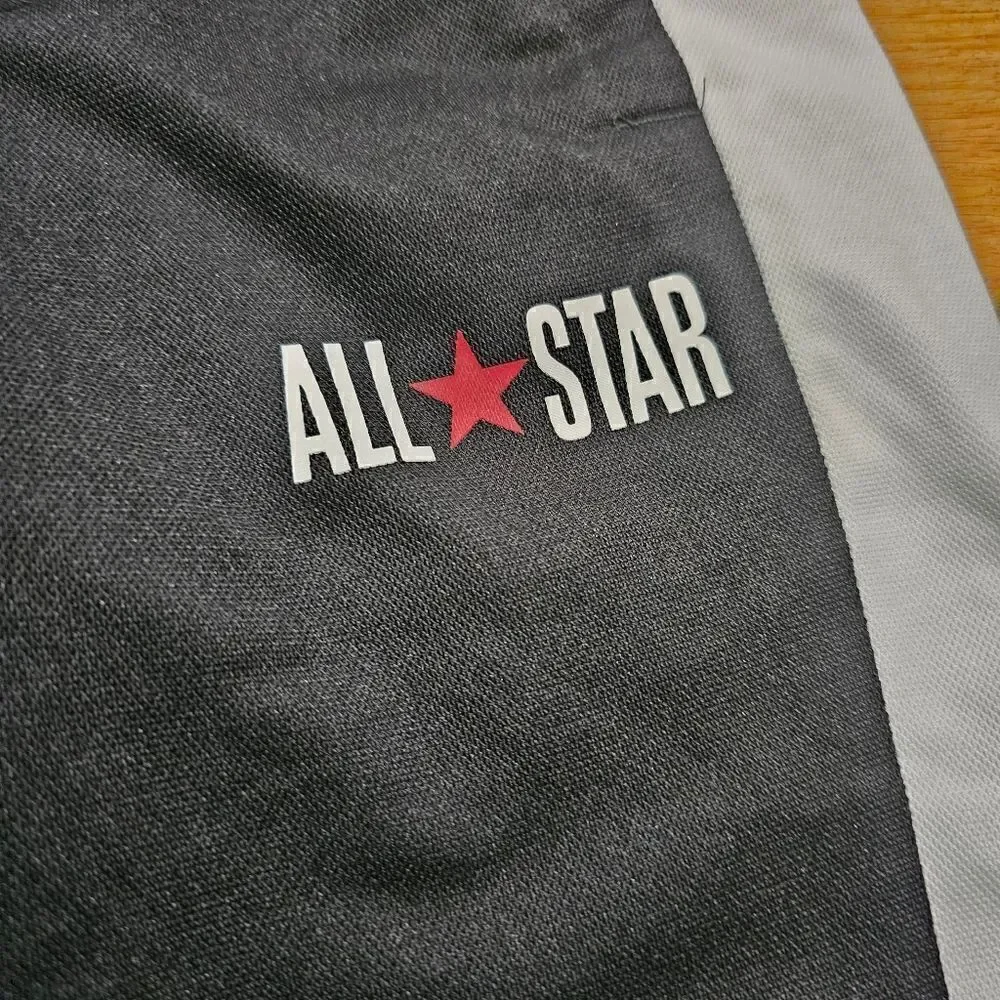 Converse All-Star Jogger Pants Black White Red Star Dri-Fit Kids Size 6 New